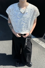 8XL-M重磅！特大码短袖T恤背心男宽松休闲百搭篮球服DX318P28，男装T恤，电商D206-1