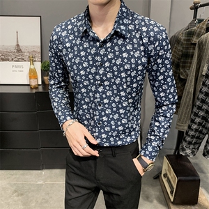 312A-5-136-P55  店主英伦韩版潮流衬衫休闲修身上衣图片