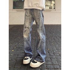 美式脏染微喇水洗高街男女牛仔裤513ACK2617P55，男装牛仔裤，星座513A