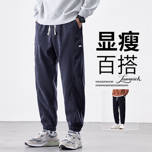 卫裤男士2025新款宽松博奥绒休闲潮牌工装裤束脚长裤K266-P35图片