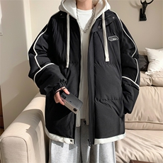 棉衣男冬季港风宽松假两件连帽休闲学生棉服MD8888-P90(抖音勿上，男装棉衣，星座214-3