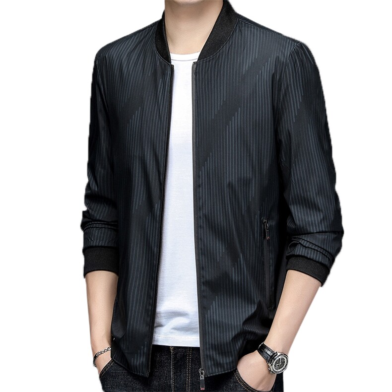 BSTN9901春季男士2024新款夹克外套休闲时尚半球领开衫外套男P78,男装夹克,钱塘6003A(原)4033A