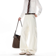 26新款高级感美式男女宽松西裤老钱风休闲裤子504-K267-特P42控88，男装西裤，星座504