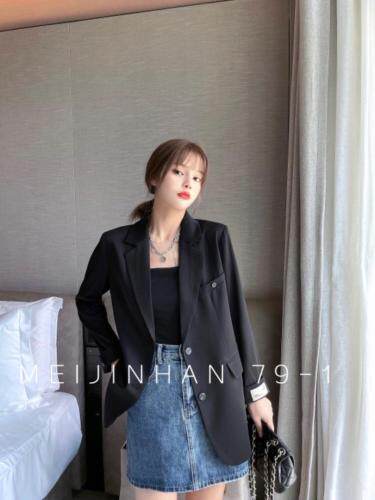 美巾涵秋季早秋薄款西装外套，女装西装，美巾涵