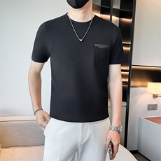 店主风秋冬男士针织衫新款圆领套头短袖毛衣301A-1/M13/P55控75，男装T恤，星座301A-1