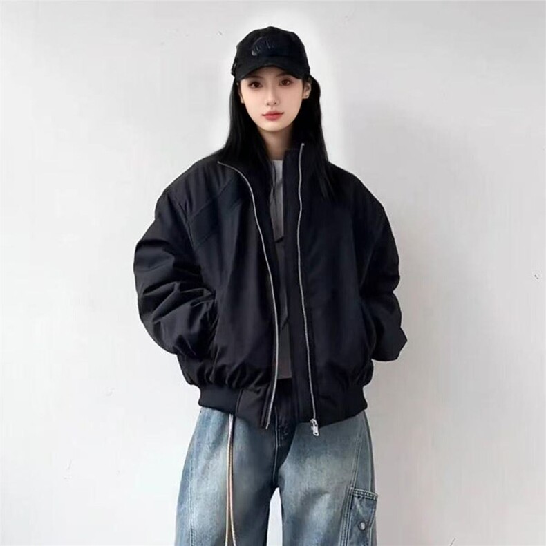 美式硬汉解构拼接加厚棉服男女款冬季保暖百搭立领棉衣TT669P84,男装棉衣,星座1013-5