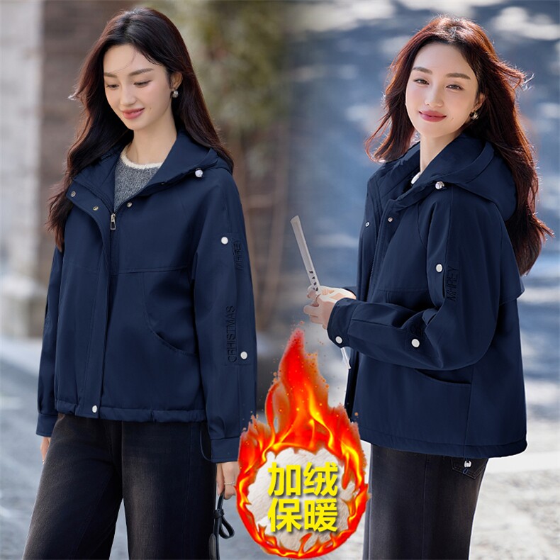 现货秒发2025冬装新款加厚保暖韩版休闲派克服棉衣棉服外套,女装派克服,星宇服饰