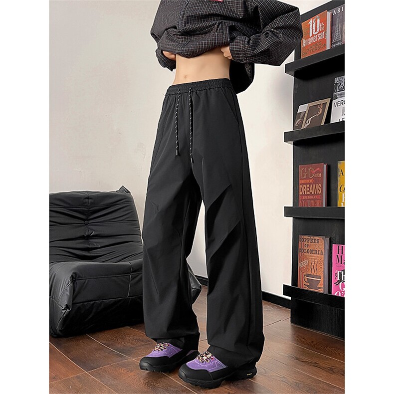 2025春季新款褶皱伞兵裤宽松防水冲锋裤A517特P35控58，男装休闲裤，电商A309