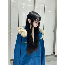 5706-P66现货加绒#毛领可拆卸+刺绣拉链宽松外套，女装短外套，星座617A-2