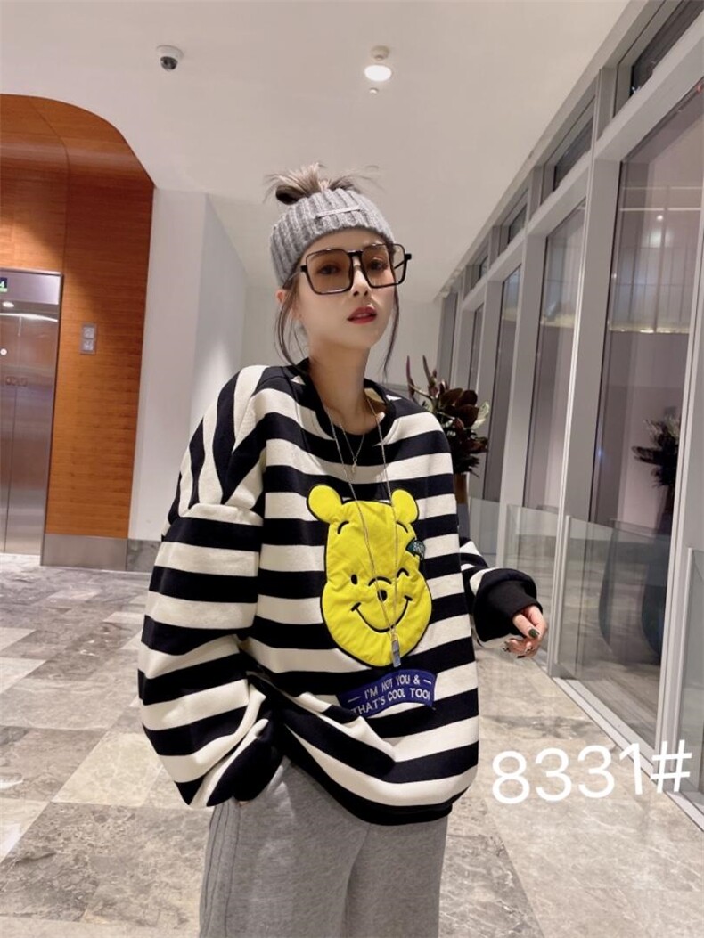 2021冬季复合婴儿绒加厚保暖卫衣，女装卫衣/绒衫，柏旺阁