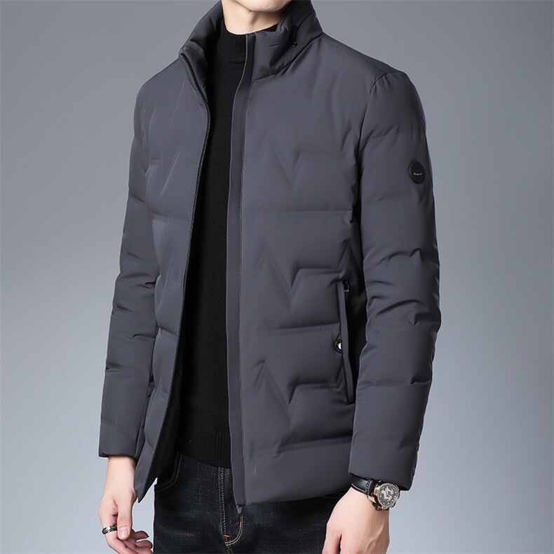 AN9072钱塘2020-3秋冬新款中年男士休闲立领保暖羽绒服外套P190,男装羽绒服,钱塘207-3