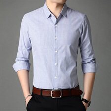钱塘2020-2秋冬Y6922男士衬衣长袖秋季男装P63，男装衬衫，钱塘207-2