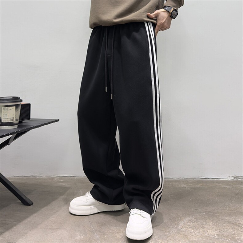 春秋男士休闲裤高品质宽松直筒阔腿裤百搭灰色卫裤506P85，男装休闲裤，电商B332-1