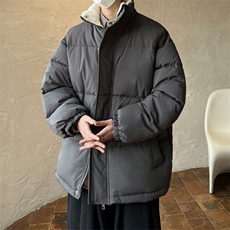 ！2023冬新款男士羊羔毛里面棉衣纯色保暖棉服外套MY100特P65，男装棉衣，电商B220