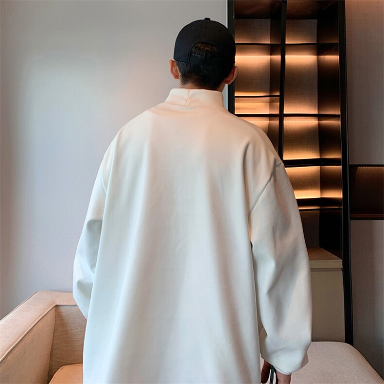 秋冬德绒卫衣男潮流卫衣高领口袋青少年上衣WY735-P33,男装卫衣,星座210-1