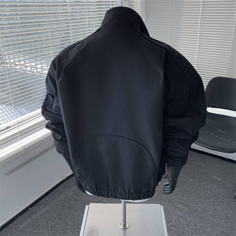 韩版设计感翻领垫肩斜纹夹克简约cleanfit夹克外套JK02537-P80,男装夹克,星座308B-2