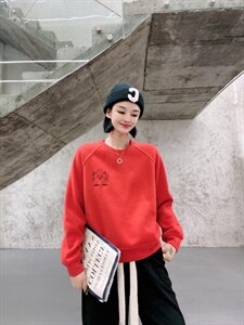 靓晶晶加绒卫衣图片