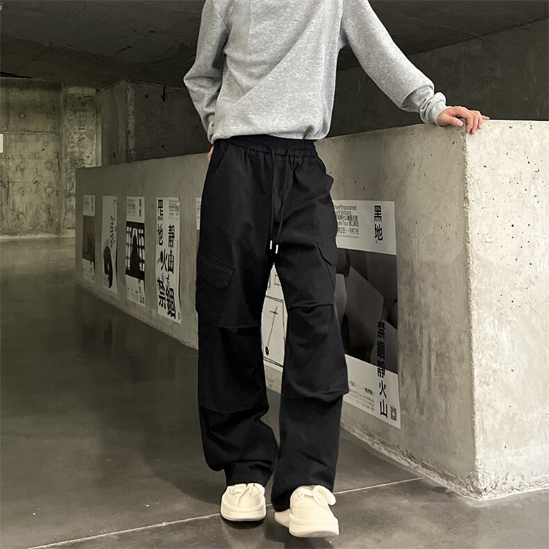 902-107-P48100棉工装休闲裤全棉松紧腰搭配卫衣夹克针织衫毛衣，男装夹克，星座902A