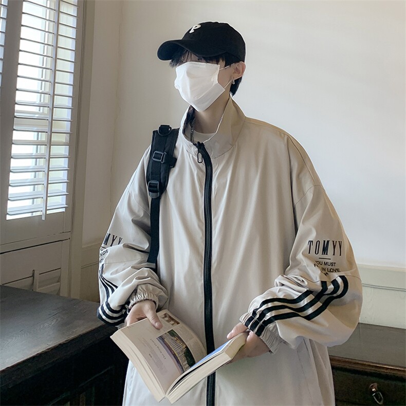 痞帅外套男潮流百搭格子休闲上衣春秋季夹克ins港风JK0735-P65,男装夹克,星座308B-1