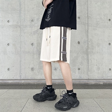 主推！2023休闲短裤休闲宽松撞色五分裤313A-1-NK104-P45控58，男装休闲裤，星座808A-1