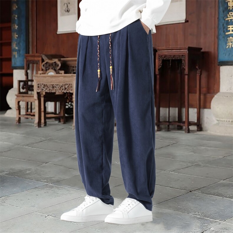 男士休闲裤灯芯绒长裤宽松灯笼裤哈伦裤裤XZ1512-2520-P50,男装休闲裤,星座1512