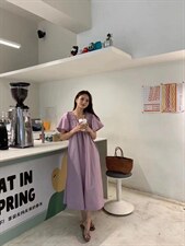 【DAVIDA】韩版压褶套头连衣裙，女装连衣裙，DAVIDA