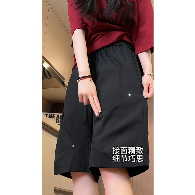 特批P23无差价夏季褶皱直筒伞兵中裤潮流中性冲锋五分裤男DK2118,男装牛仔裤,电商A001