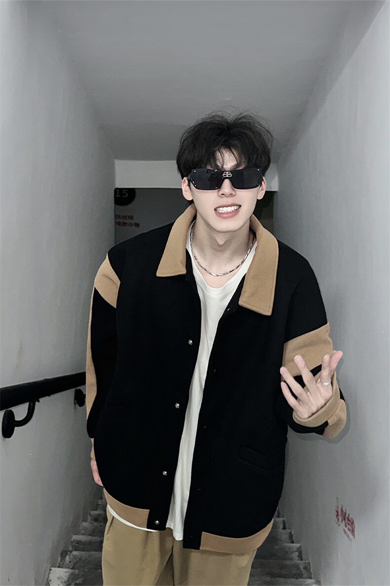美式复古行政夹克男士2025秋冬季新款潮牌外套XZ514-2-F88-P115,男装夹克,星座514-2(原B239)