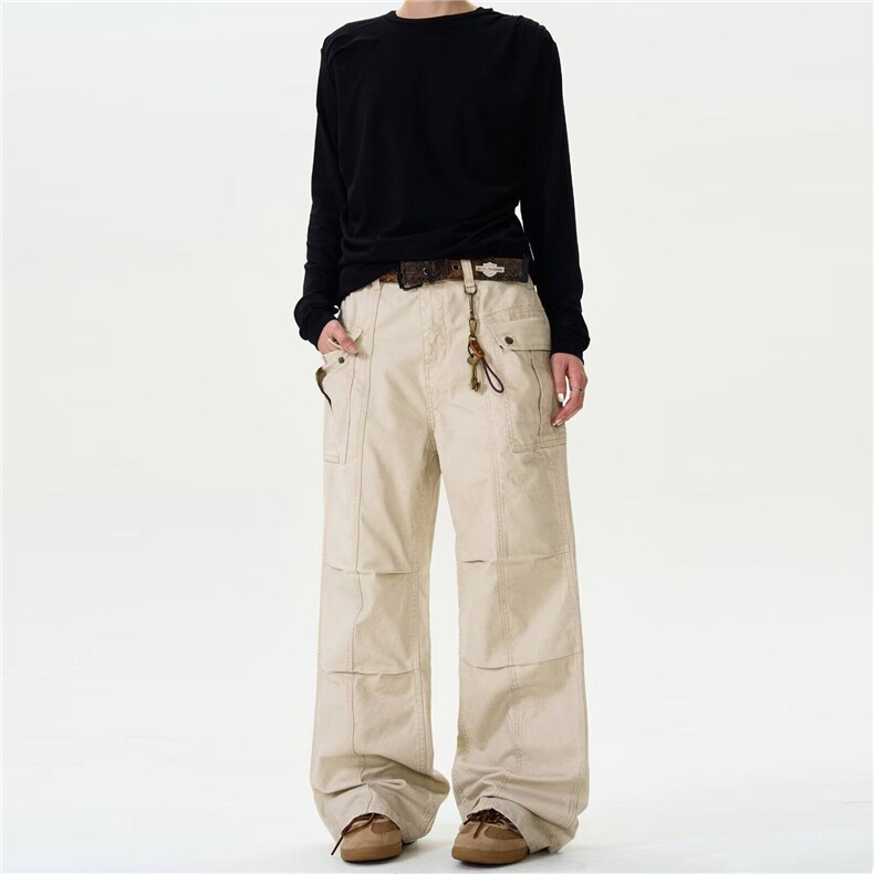 时尚伞兵工装裤长裤子休闲裤原宿潮流气质ins文艺，男装休闲裤，星座716-3