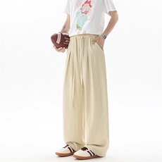 多色裤子垂坠冰感凉凉裤8XL-M大码休闲拖地长裤直筒裤KZ1962特P38，男装休闲裤，电商B238