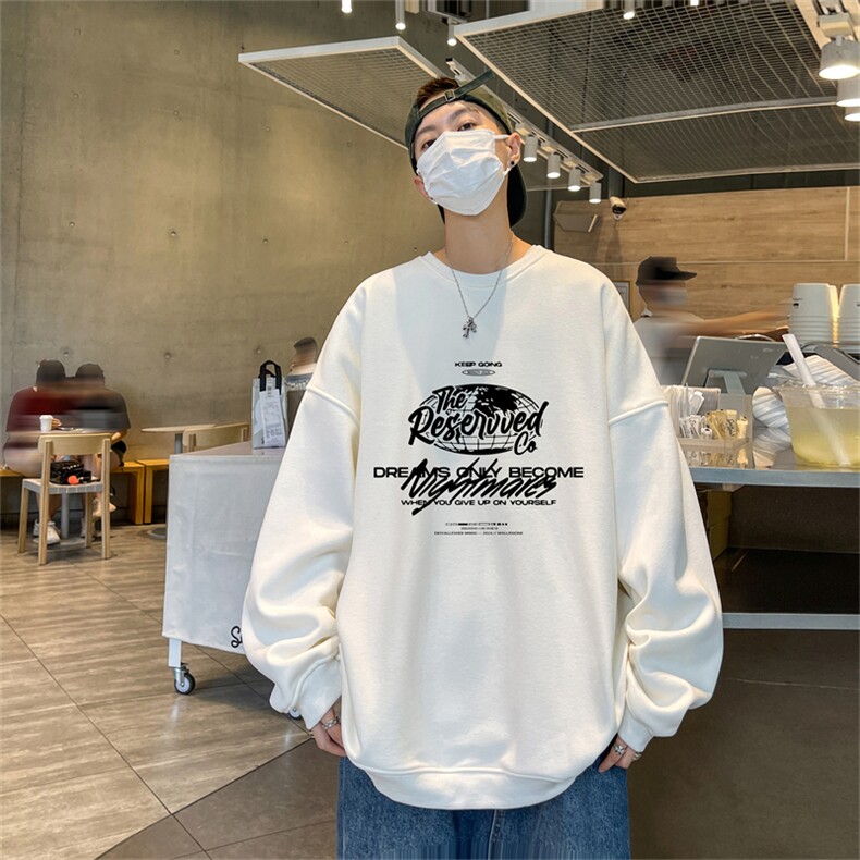 特P25控48 秋冬新款男士圆领卫衣宽松休闲日常百搭上衣WQ2446图片