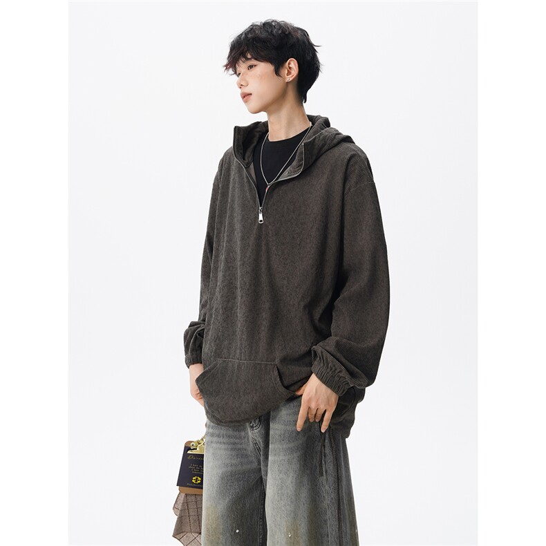 【现货】WY5520-P45特控78大码高克重连帽拉链套头卫衣外套,女装短外套,电商D232