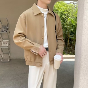 轻熟风外套男款秋季高级感翻领男装上衣2024新款行政夹克 F03图片