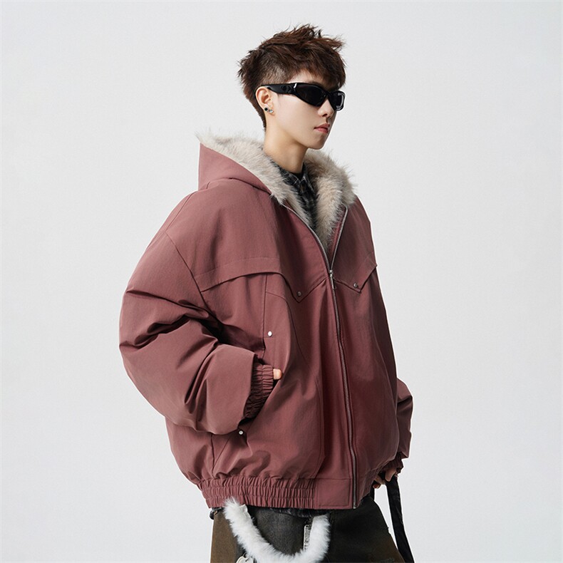 冬季派克服毛领棉衣男宽松百搭机能工装加厚棉服外套sy2615-P128,男装棉衣,星座610B-1