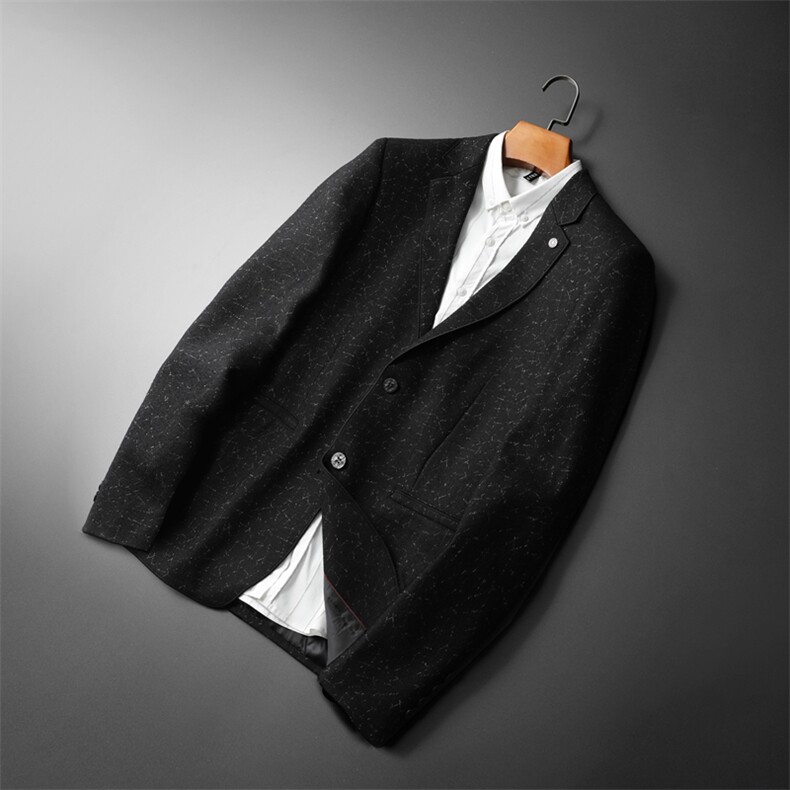 西装男外套加厚羊毛呢西服休闲商务外套西便服西679,男装西服,电商D225