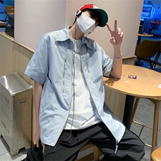 特P40无差价新款夏季时尚潮流百搭衬衫-UC2239港风，男装衬衫，电商A003