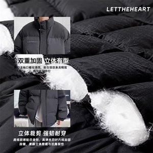 1506-1/MM051/P63棉服男冬季保暖宽松面包服痞帅潮牌宽松棉衣外套图片