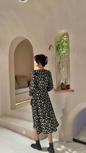 秋装新款百搭款连衣裙m-4xL，女装连衣裙，董与陈