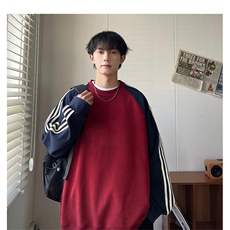 1506-1/WJ1361/P49圆领百搭宽松时尚男女情侣款卫衣加绒加厚款，男装卫衣，星座1506-1