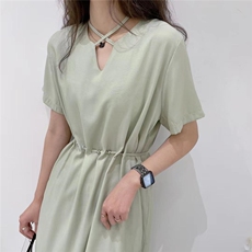 汪尚春·shangchun?w 夏季新品商场订单腰穿珠连衣，其它，SHANGCHUN·W 汪尚春