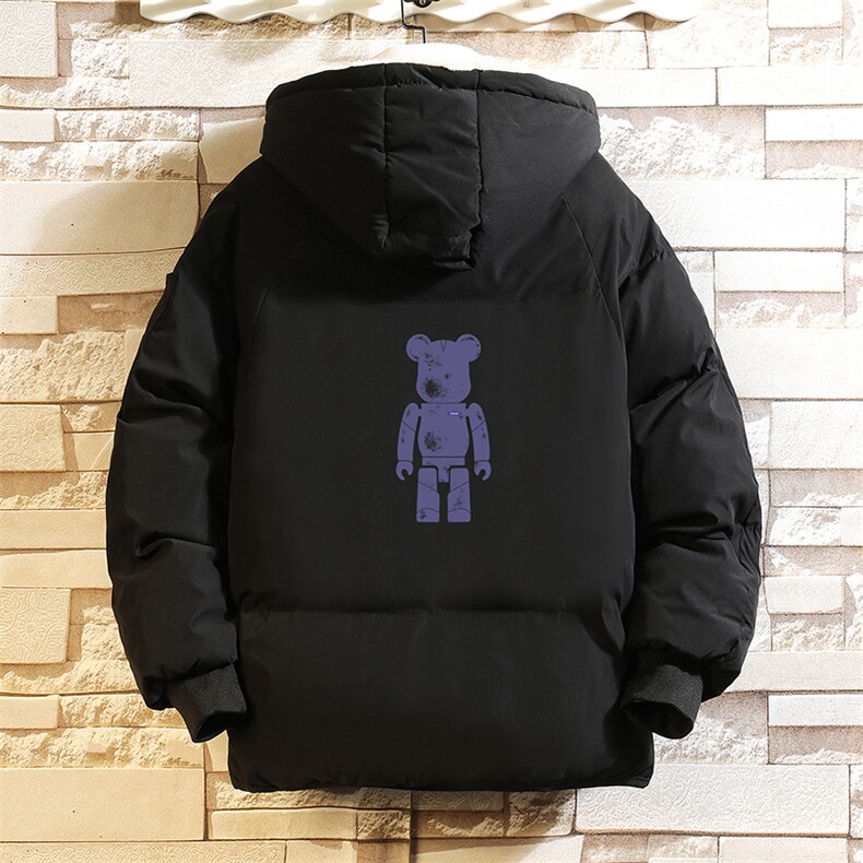 加厚加绒连帽衣男大码服男面包服男砖墙MY16242-P100,男装棉衣,电商A040A