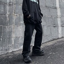 暗黑风裤子高街ins潮男印花牛仔裤加绒N928P45常规35，男装休闲裤，星座1116-2