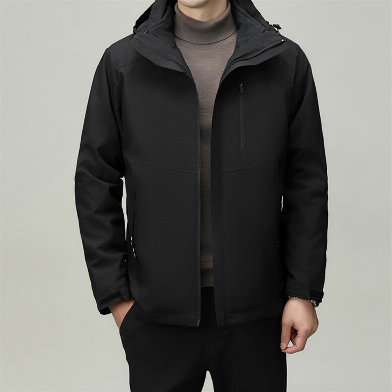 新款三合一可拆内胆登山服男士春秋休闲冲锋衣外套男装季,男装夹克,电商B212（原钱塘6029）