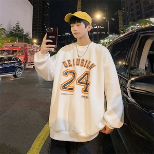 港风圆领卫衣男落肩打底衫潮流百搭上衣外套XZ214-8 Y006 P28图片