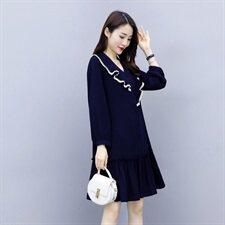 休闲时尚连衣裙潮流舒适2021年春季中长款优雅气质，女装连衣裙，安之芮娜