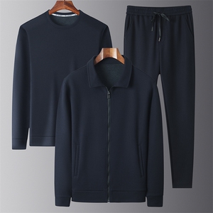 AFW188111215加厚毛料精品男士运动套装三件套主题长期款稳定图片