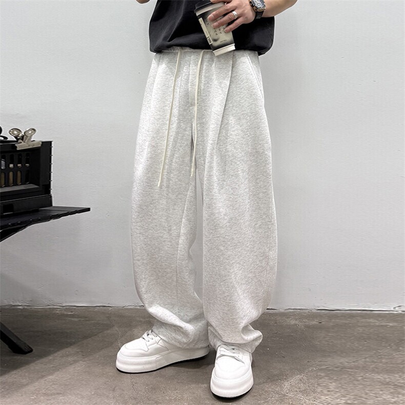 安可拉红休闲裤子男士春秋冬季2025新款弯刀男裤运动卫裤9356P80,男装休闲裤,电商B332-1
