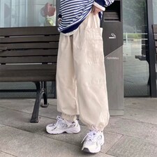 港风工装裤男潮流复古宽松高街嘻哈灯笼裤K7031P38，男装休闲裤，星座1116-2