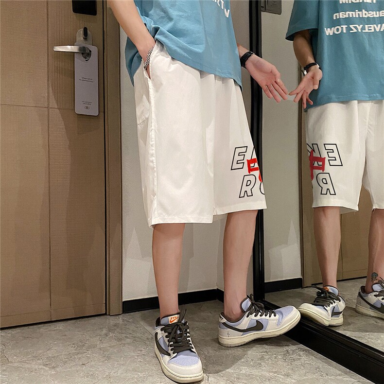 1港风休闲大码M-5XL运动5分原宿潮流五分裤男士中裤DK780P25控38，男装休闲裤，星座226-2