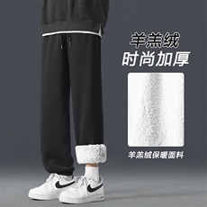时尚加绒加厚保暖休闲裤男士秋冬季宽松运动束脚裤WK130-特批-50，男装休闲裤，星座718-1
